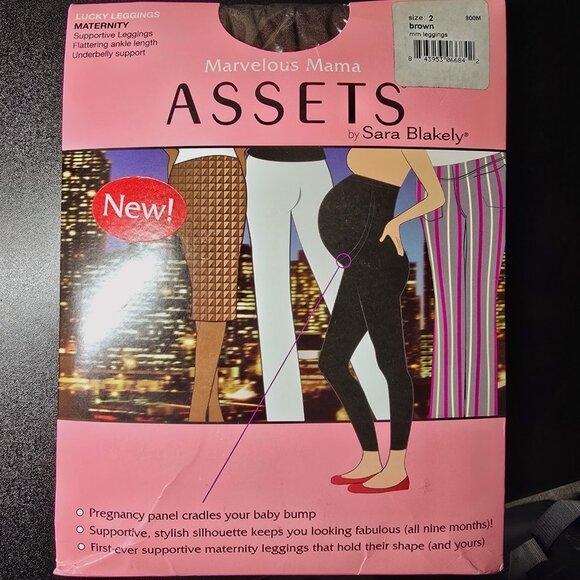 NWT Spanx Assets Maternity - Marvelous Mama Leggings - Brown (2/B) - Picture 2 of 4